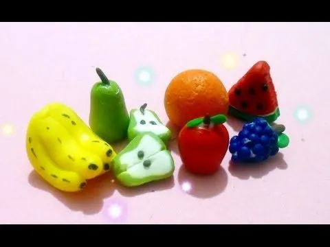 MINI FRUTITAS DECORATIVAS FACILES / FIMO/ PORCELANA FRIA/ COLD ... MINI FRUTITAS DECORATIVAS FACILES / FIMO/ PORCELANA FRIA/ COLD ...