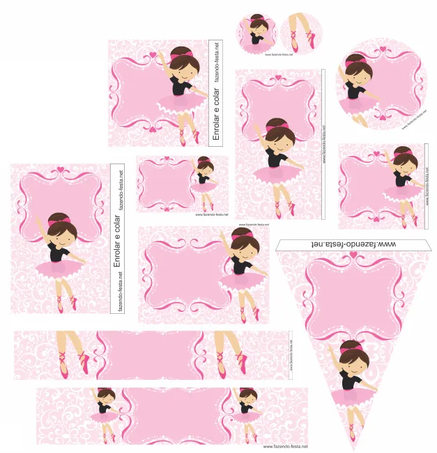 Mini Kit de Ballerina para Imprimir Gratis. | Ideas y material ... Mini Kit de Ballerina para Imprimir Gratis. | Ideas y material ...