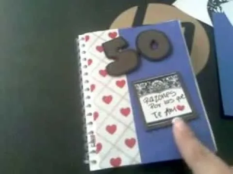 Mini Libro 50 Razones por la que te amo - YouTube Mini Libro 50 Razones por la que te amo - YouTube