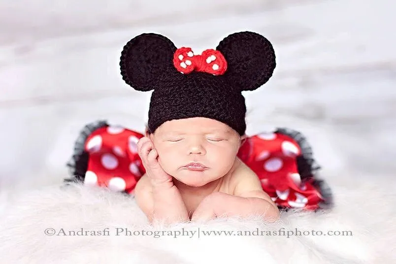 Mini Mouse Crochet Hat by AndrasfiPhotoProps on Etsy Mini Mouse Crochet Hat by AndrasfiPhotoProps on Etsy