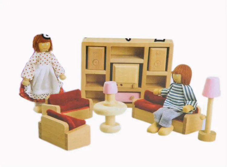 Mini muebles para casa de muñecas - de sala de estar-Bloques ...