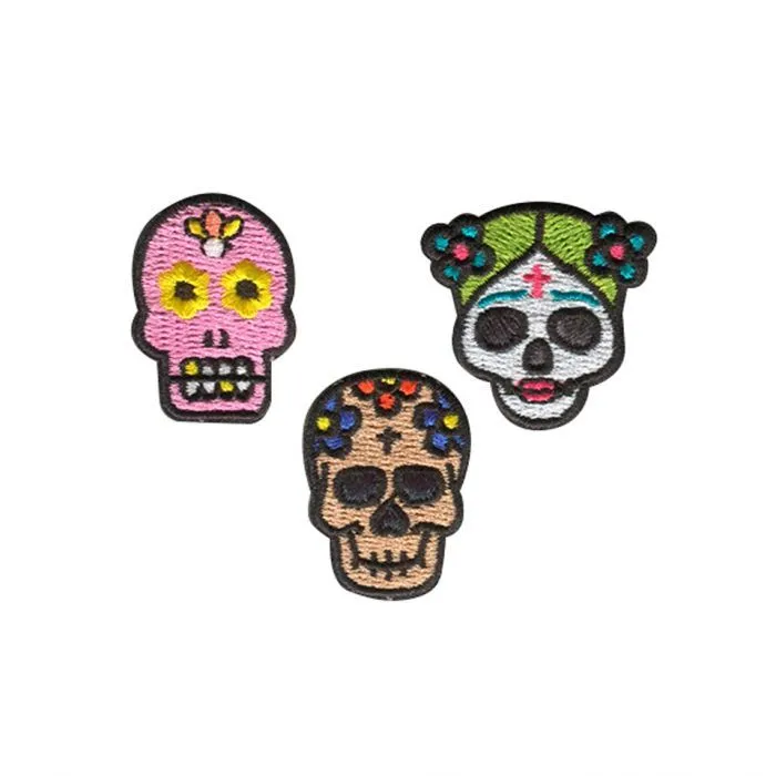 Mini Parches Calaveras | ✓ Mercería Parisina Mini Parches Calaveras | ✓ Mercería Parisina