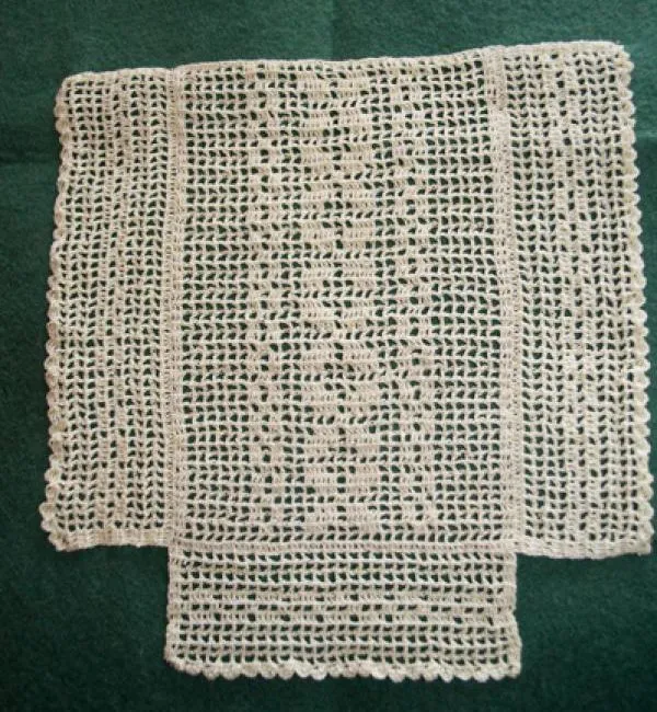 Mini Punto y Crochet: Colchas a punto de red Mini Punto y Crochet: Colchas a punto de red