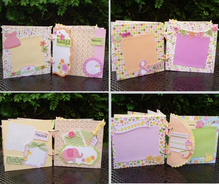 Mini Scrapbook Album, Mini Album, Baby Girl Mini Album, Srapbook ...