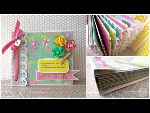 Cómo hacer un Miniálbum de sobres archivador *TUTORIAL SCRAPBOOK ...