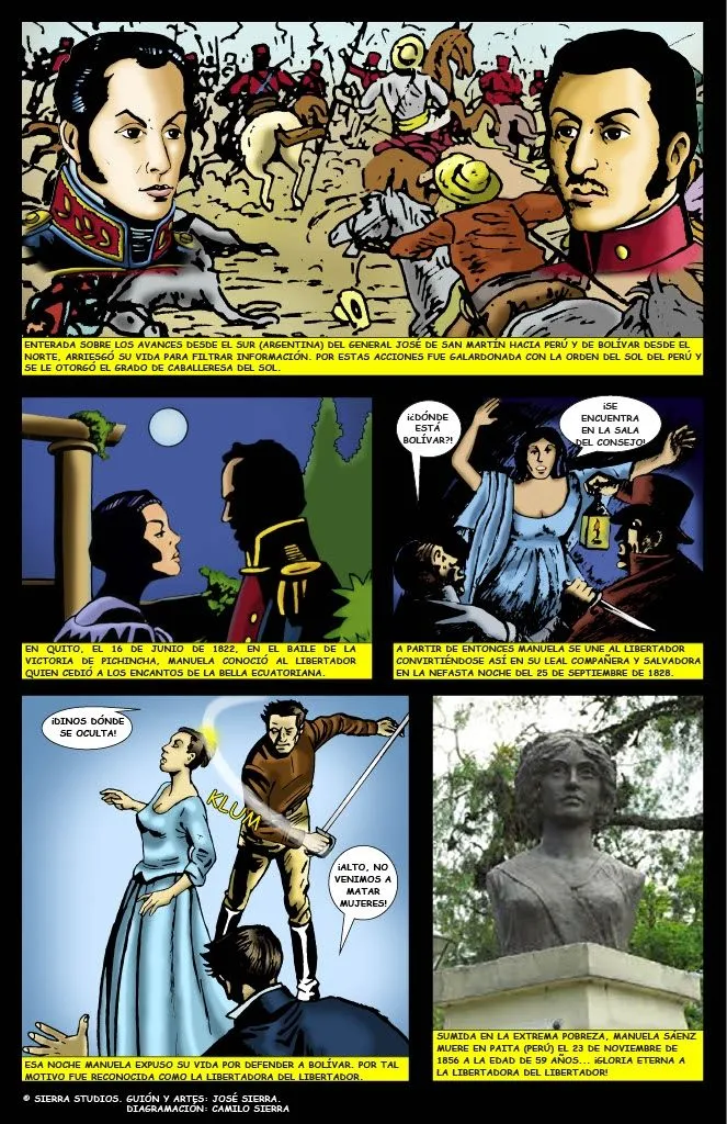 Minibiografía ilustrada de Manuela Saenz, La libertadora del libertador – El Colectivo: Comunicación Popular Minibiografía ilustrada de Manuela Saenz, La libertadora del libertador – El Colectivo: Comunicación Popular