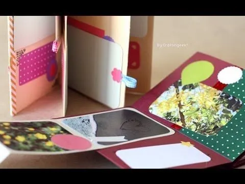 Minibook - idea Scrapbook ~ mini Album FACIL - Dia de los ...