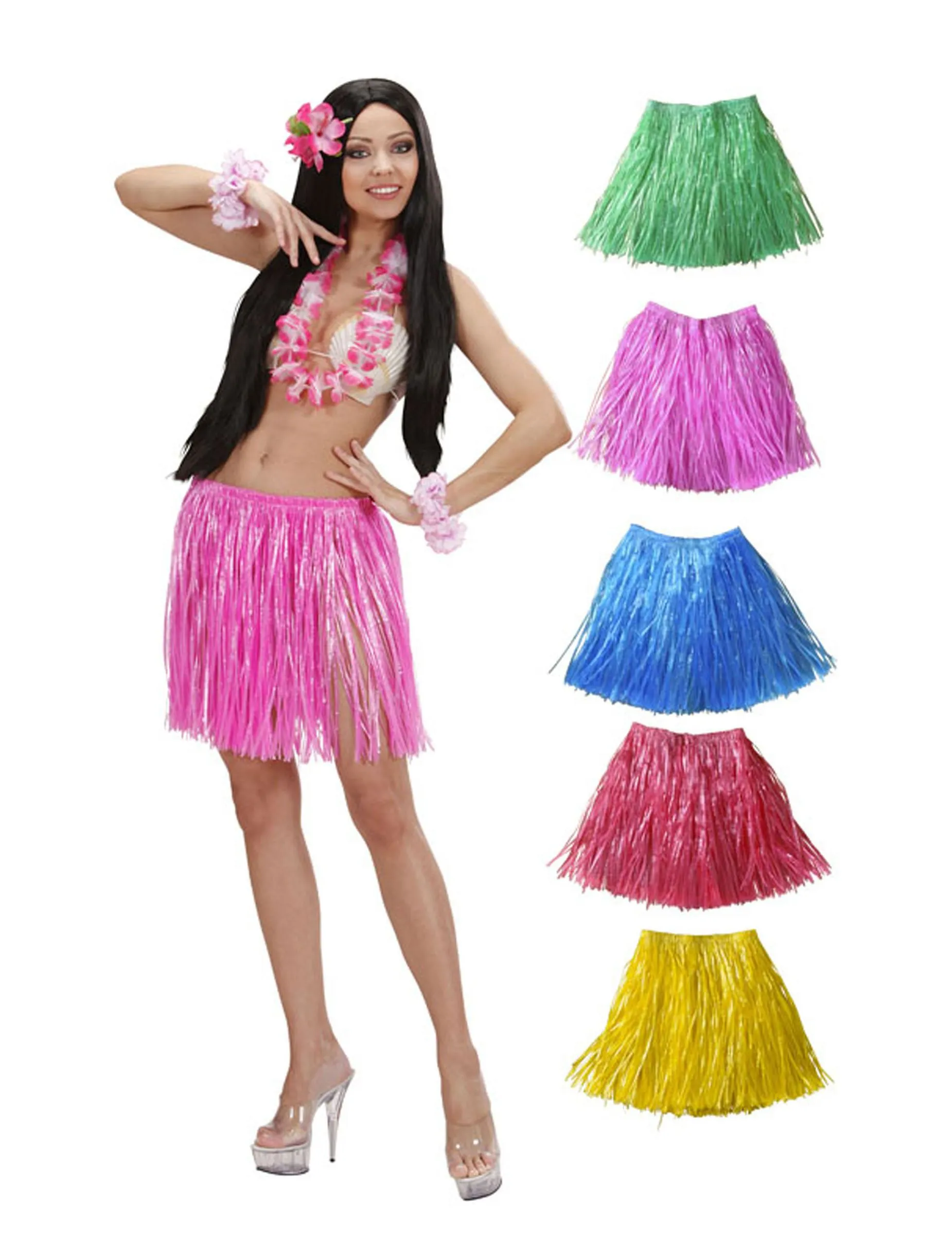 Minifalda hawaiana para mujer