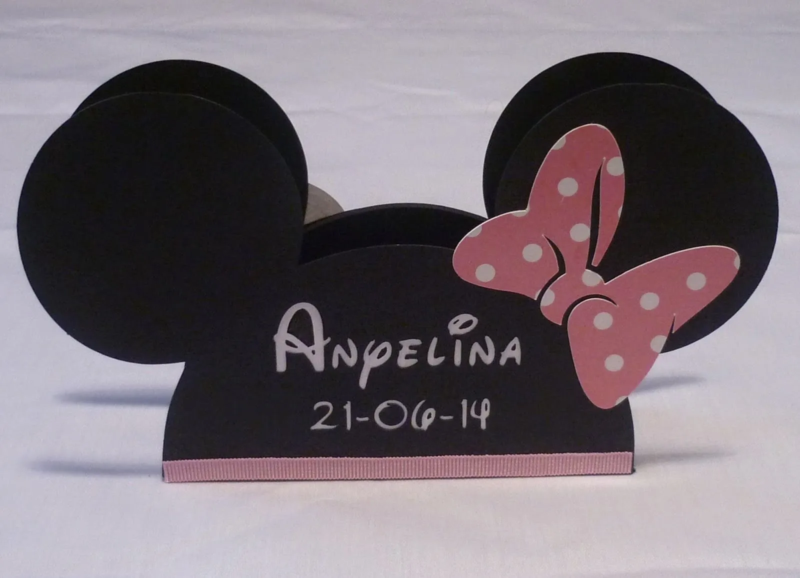 MiniMandy: Servilletero. Diseño: Minnie Mouse para Anyelina.