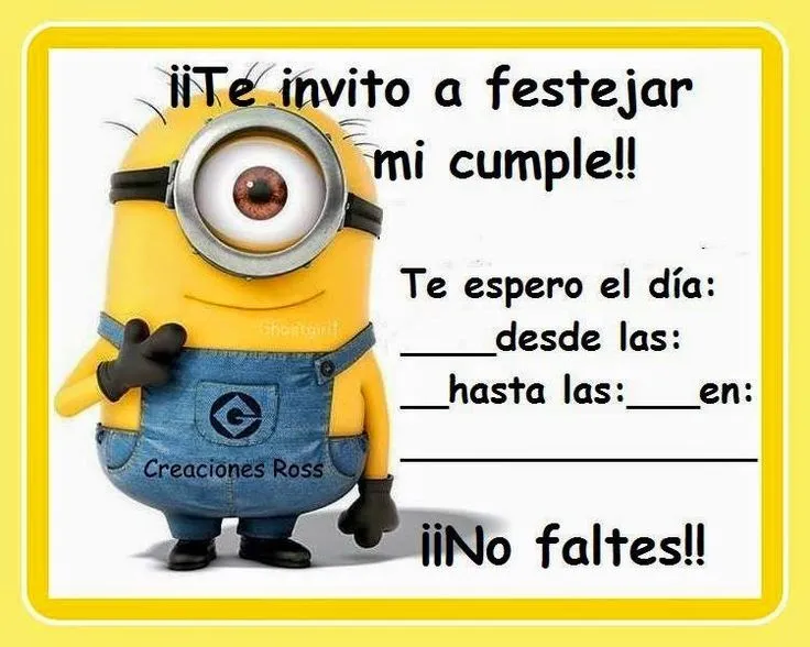 Minion Birthday Invitations en Pinterest | Minion Birthday Parties ...