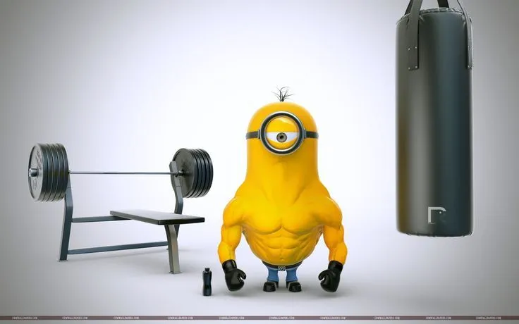 Minion Bodybuilder Funny Wallpaper | Animated Cartoon HD ...