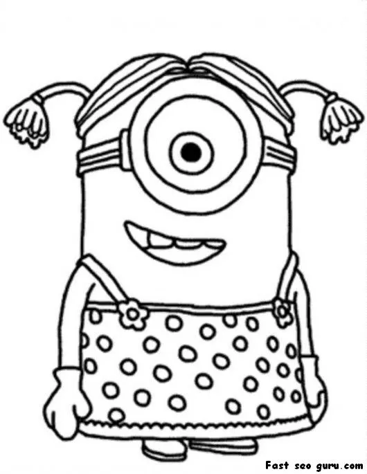 Minion enamorado para colorear - Imagui