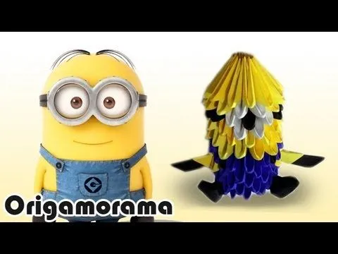 MINION de origami 3D!!! - YouTube