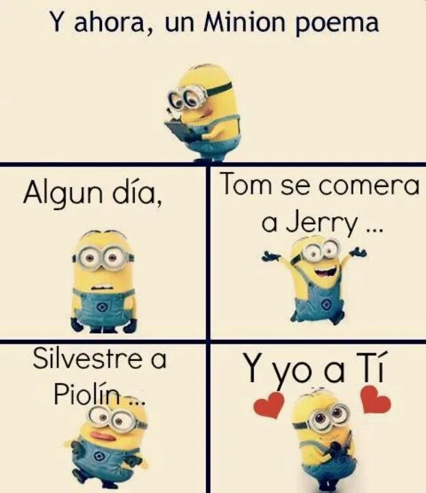 Minion poema | Him ❤   | Pinterest | Minions