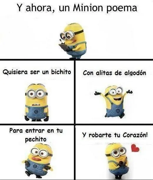 Minion poema. (TwF) | Frases | Pinterest | Minions Minion poema. (TwF) | Frases | Pinterest | Minions