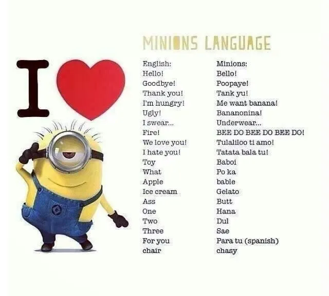 Minion Speak!!! Tulaliloo ti amo! | Celebrity Crushes | Pinterest ...