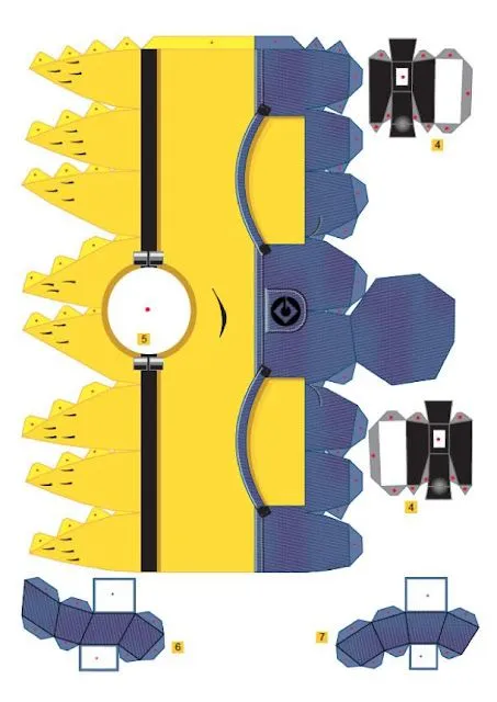 Minions 3D de papel. Juguetes de papel. | Ideas y material gratis ... Minions 3D de papel. Juguetes de papel. | Ideas y material gratis ...