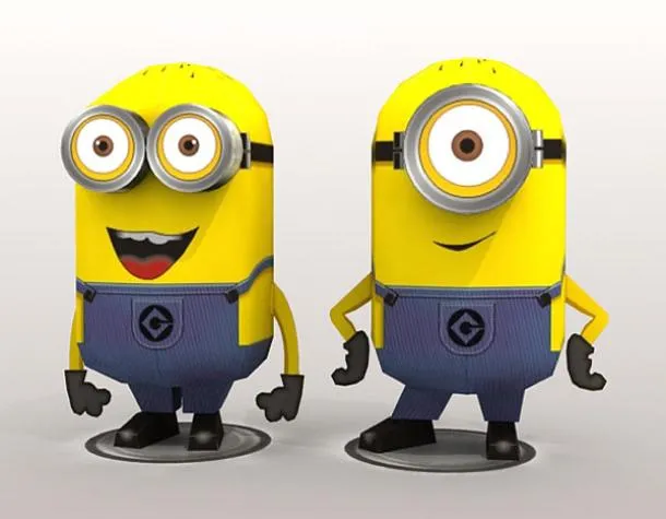 Minions 3D de papel. Juguetes de papel. | Ideas y material gratis ... Minions 3D de papel. Juguetes de papel. | Ideas y material gratis ...