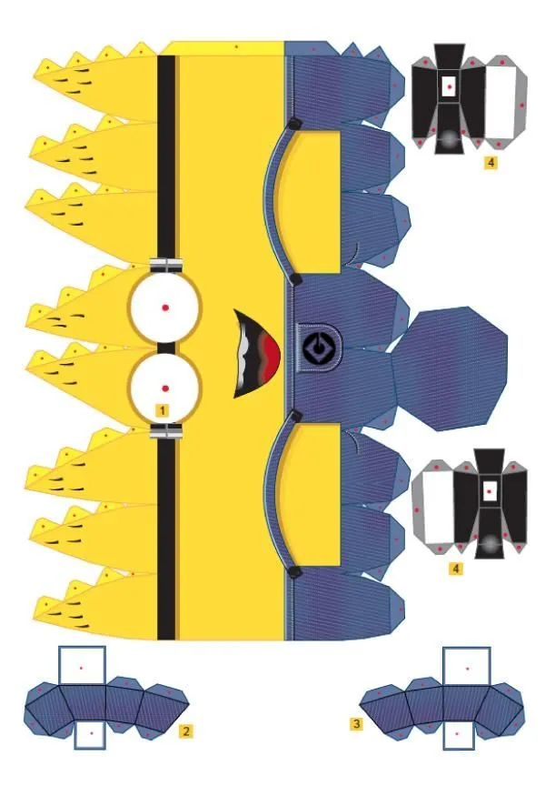 Minions 3D de papel. Juguetes de papel. - Ideas y material gratis para fiestas y celebraciones Oh My Fiesta! Minions 3D de papel. Juguetes de papel. - Ideas y material gratis para fiestas y celebraciones Oh My Fiesta!