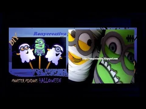 MINIONS HALLOWEEN - IDEAS ORIGINALES DE RONYCREATIVA / DESPICABLE ...