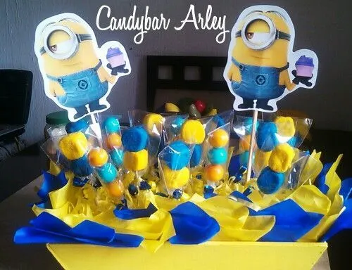 Minion centro de mesa «siguenos por facebook como: Candybar Arley ...