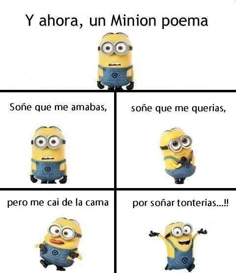 Minions poemas on Pinterest | Minions, La Luna and Amor