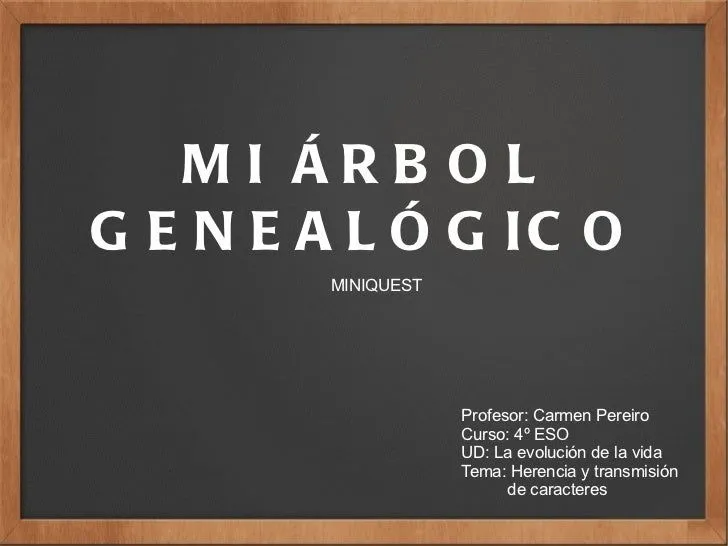 Miniquest árbol genealógico