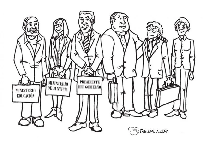 Ministros del Gobierno - Dibujo #463 - Dibujalia - Dibujos para Colorear y Recursos Educativos Ministros del Gobierno - Dibujo #463 - Dibujalia - Dibujos para Colorear y Recursos Educativos