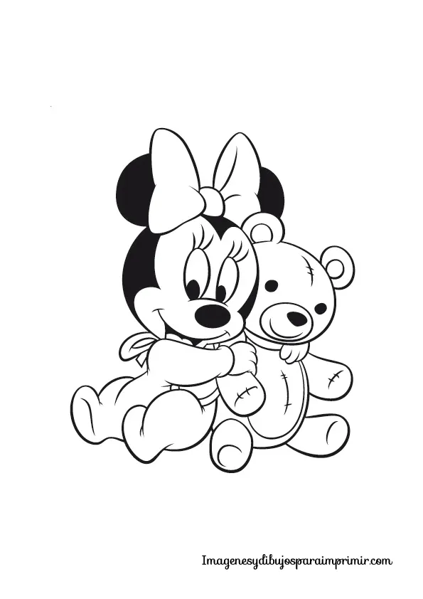 Minnie Abrazada A Su Mu Eco De Trapo