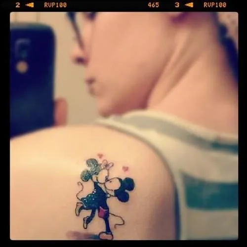 Minnie & Mickey Mouse Tattoo. | Tattoos | Pinterest