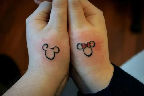 minnie and mickey tattoo | Tumblr