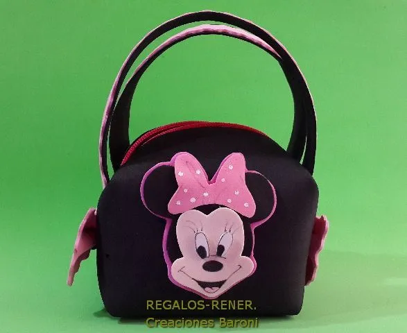 Minnie carteritas golosineros con cierre en goma eva | bolso niña ...