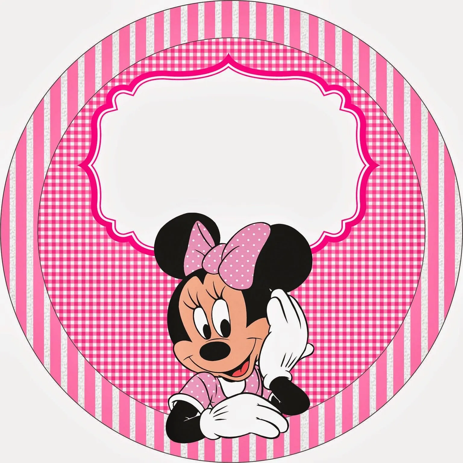 Minnie Cuadros Rosa: Toppers e Imprimibles Gratis para Fiestas ... Minnie Cuadros Rosa: Toppers e Imprimibles Gratis para Fiestas ...