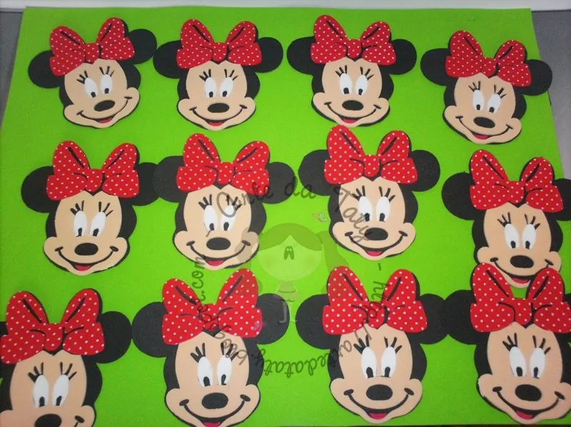 Arte da Taty - Lembrancinhas em Eva & Mdf: Aplique rostinho da Minnie Arte da Taty - Lembrancinhas em Eva & Mdf: Aplique rostinho da Minnie