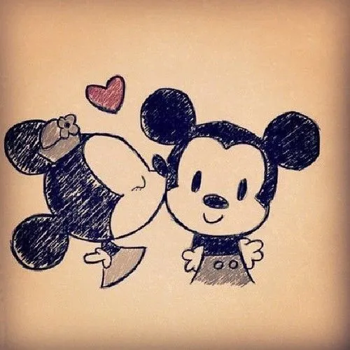 minnie kissing mickey | Tumblr