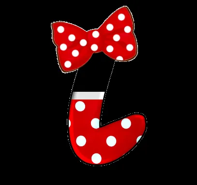 Minnie letra T - Imagui