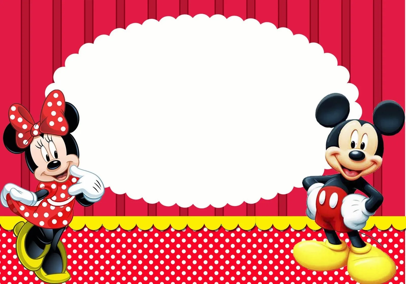 Minnie y Mickey: Imprimibles, Invitaciones y Tarjetas Gratis ... Minnie y Mickey: Imprimibles, Invitaciones y Tarjetas Gratis ...