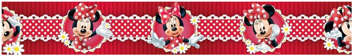 Minnie Mouse Auto - Adhesivo 5M Papel Pintado Guardas Nuevo Minnie Mouse Auto - Adhesivo 5M Papel Pintado Guardas Nuevo