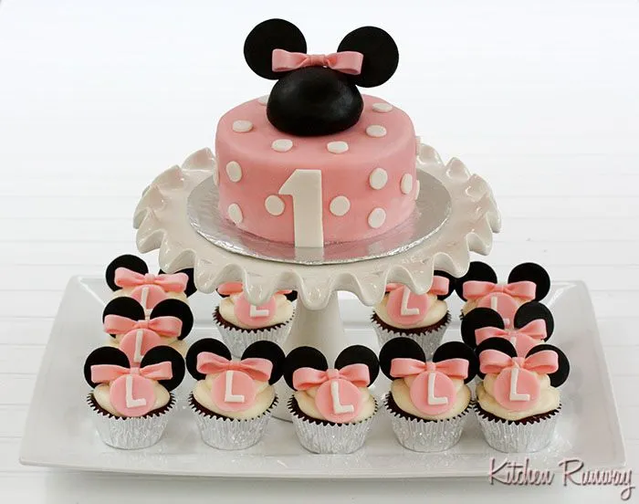 Minnie Mouse Cake and Cupcakes | Kitchen Runway