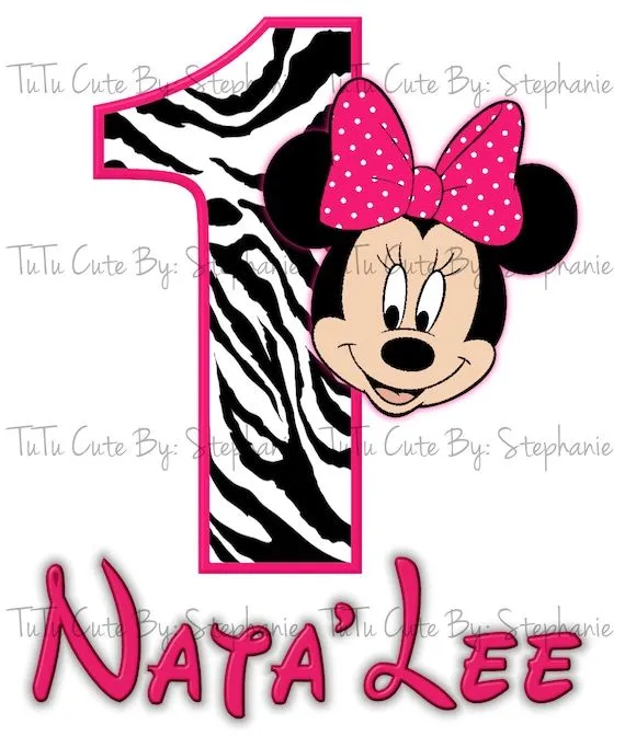Minnie Mouse cebra hierro en digi archivo por TuTuCuteByStephanie Minnie Mouse cebra hierro en digi archivo por TuTuCuteByStephanie
