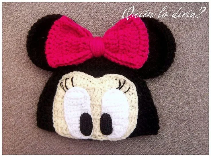 Minnie Mouse crochet hat | Tejidos | Pinterest | Sombreros De ... Minnie Mouse crochet hat | Tejidos | Pinterest | Sombreros De ...