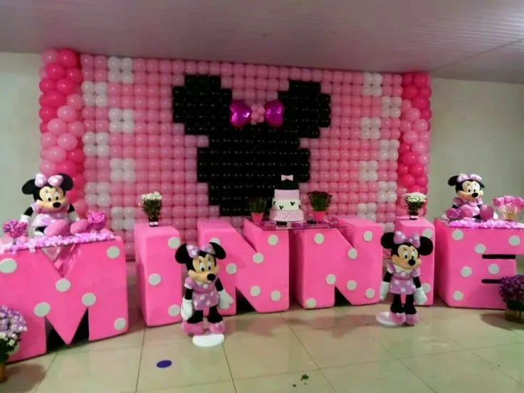 Minnie Mouse | Decoración con globos | Pinterest