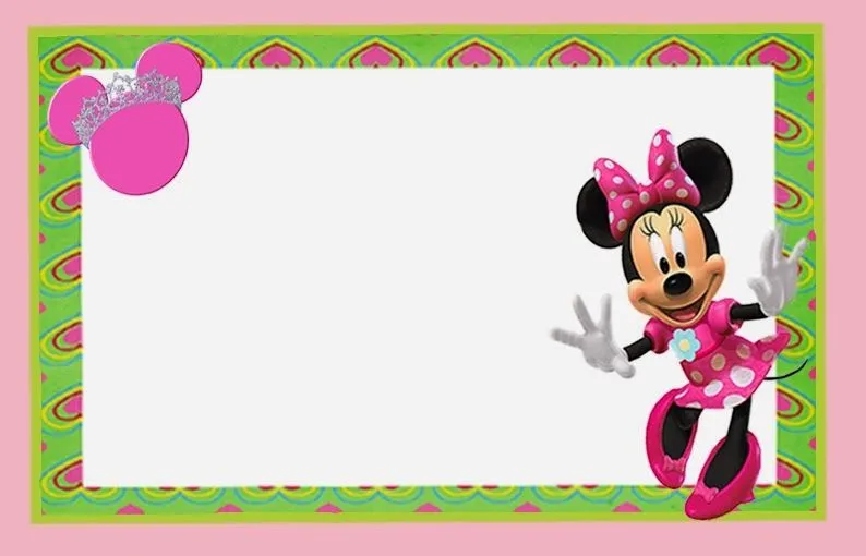 Minnie Mouse Fiesta en Rosa: Invitaciones para Imprimir Gratis ...