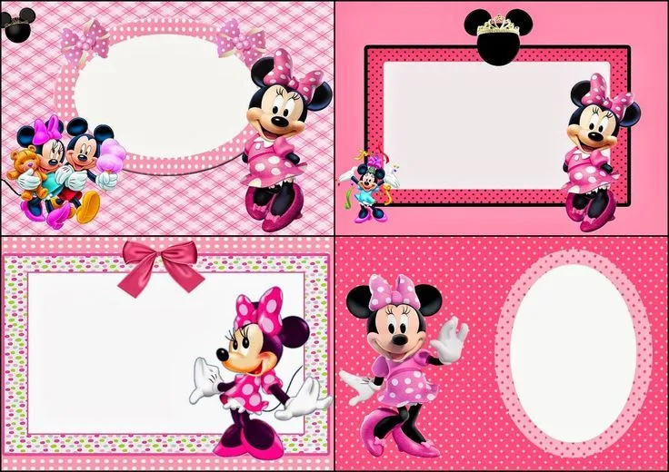 Minnie Mouse Fiesta en Rosa: Invitaciones para Imprimir Gratis ...