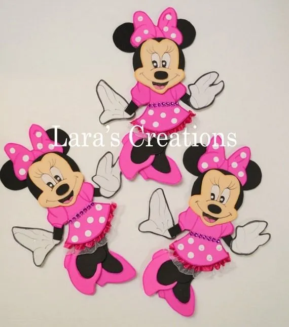 Minnie Mouse en foami. 10 minnie mouse por LarasCreationsShop