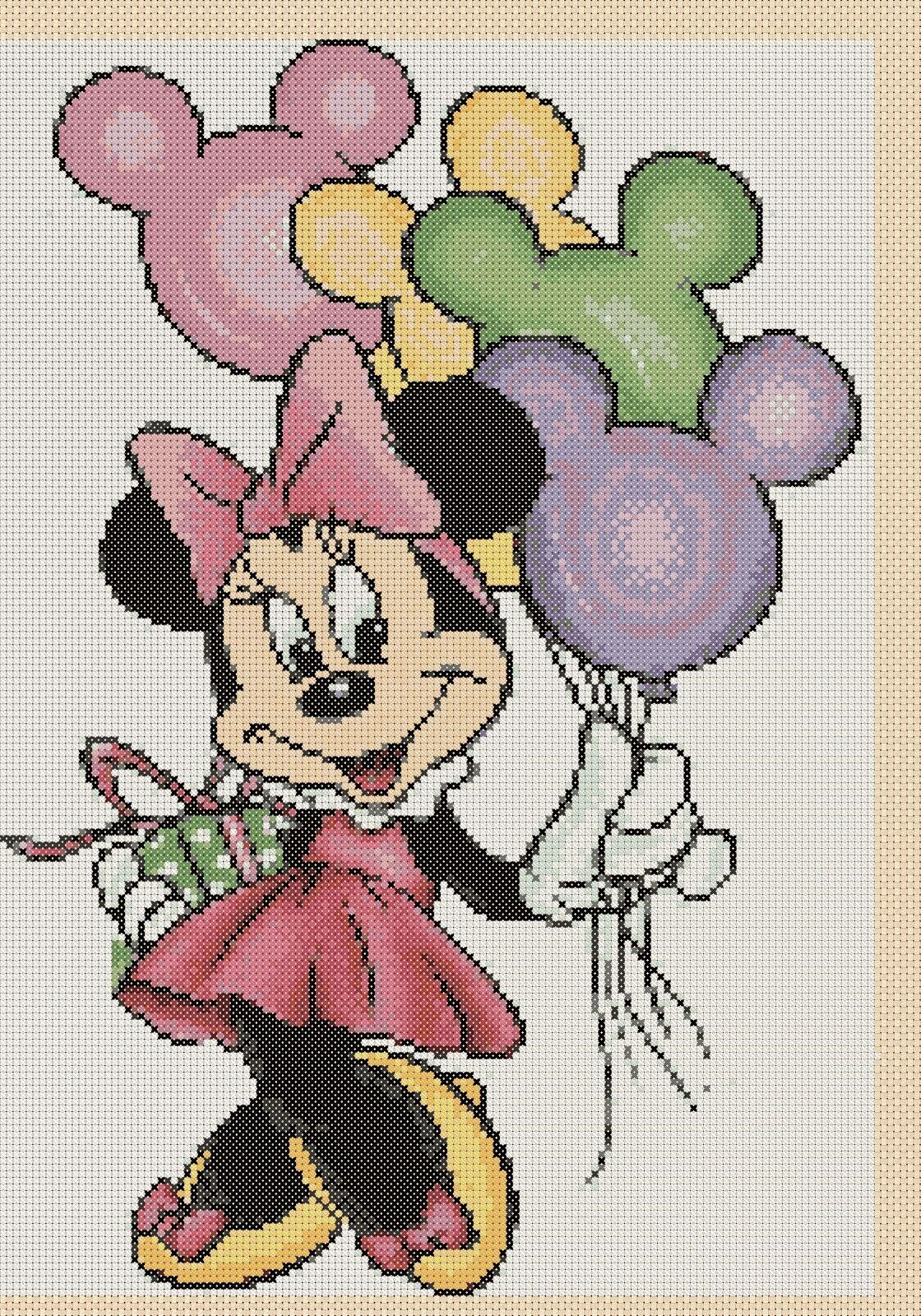 Minnie Mouse y globos contados punto de cruz KIT COMPLETO #10-96 | eBay Minnie Mouse y globos contados punto de cruz KIT COMPLETO #10-96 | eBay