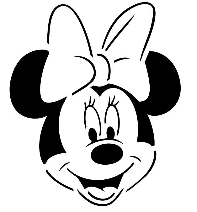 Mickey Mouse Face Outline - Cliparts.co