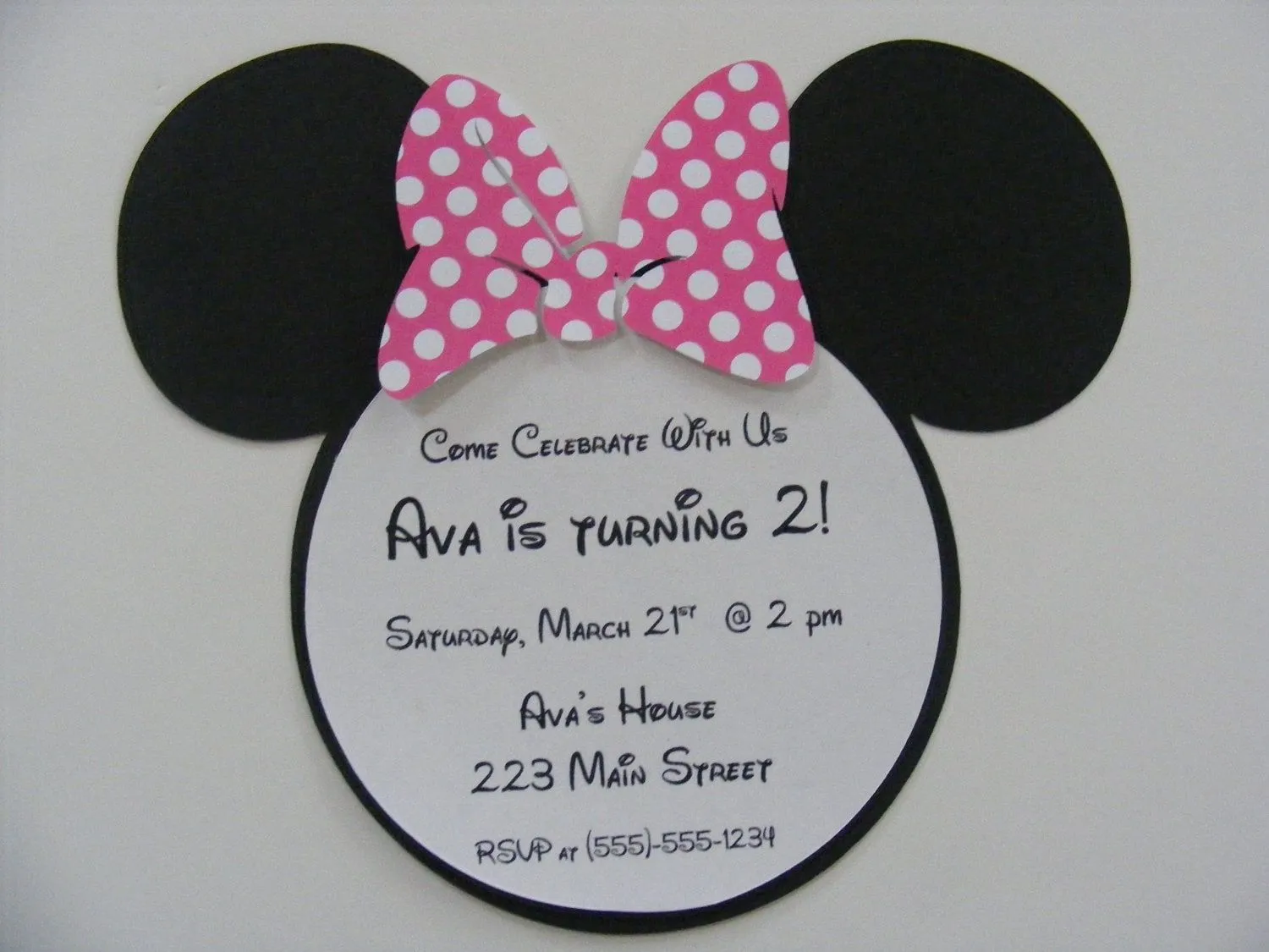 Baby Minnie Mouse invitaciones - Imagui