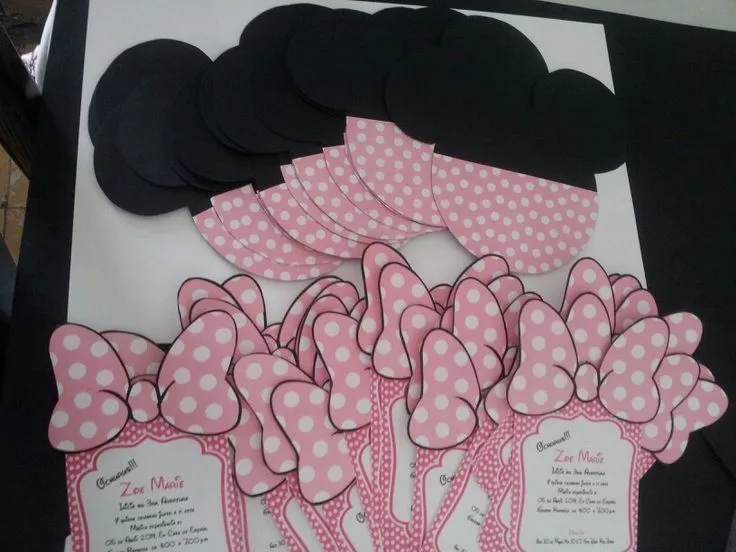 Minnie Mouse invitaciones | Mi primer año | Pinterest | Ratones y ...