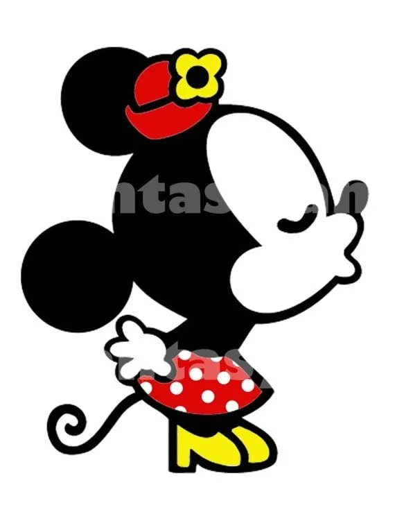 Minnie Mouse Kissing DIY Printable Iron by FantasylandPrintable Minnie Mouse Kissing DIY Printable Iron by FantasylandPrintable